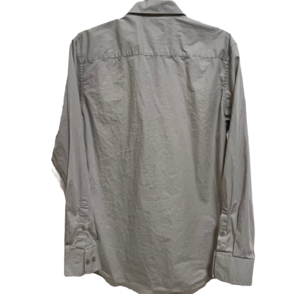 Men’s Calvin Klein Medium Button Down Casual Long Sleeves in Light Grey - Picture 2 of 12